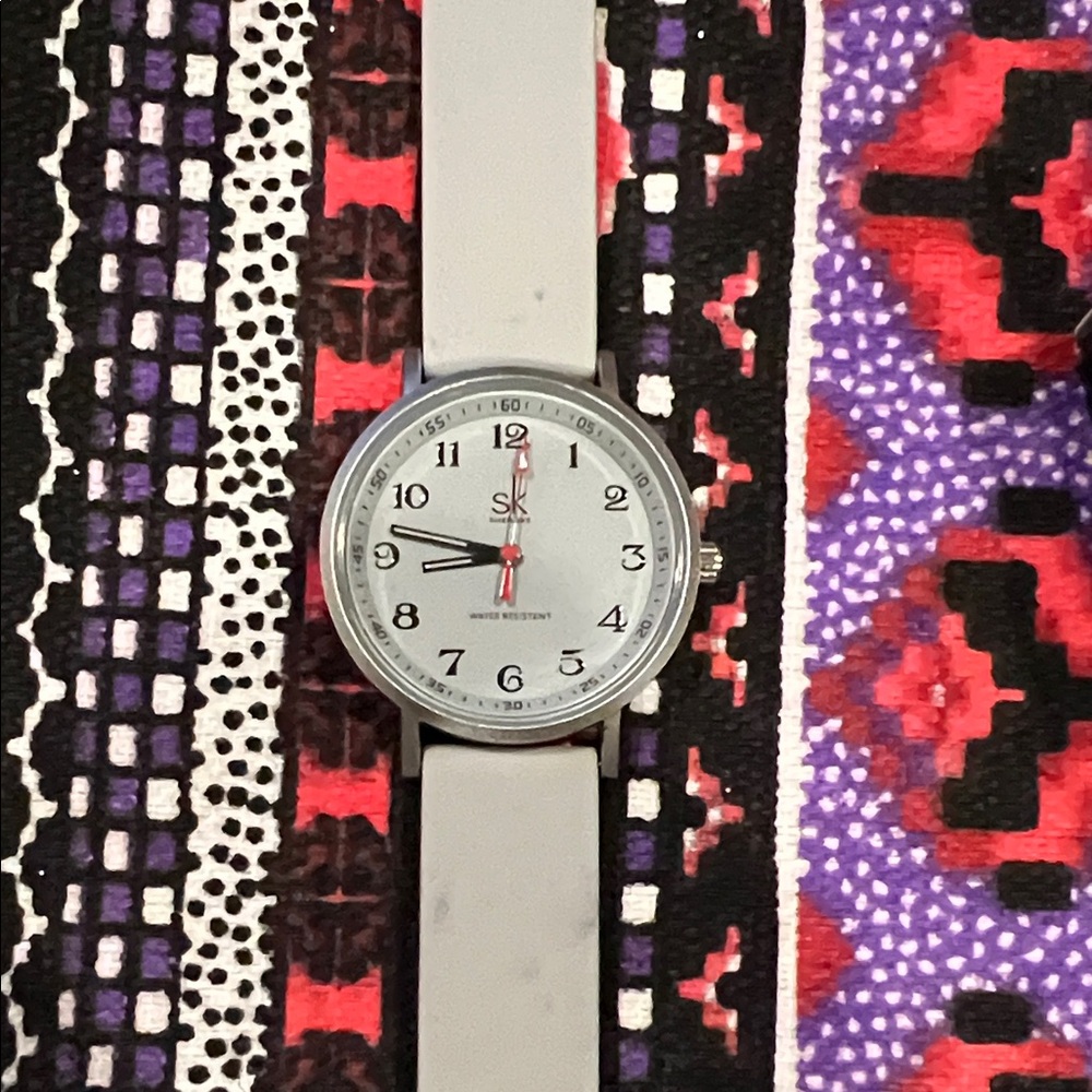 Silver and Gray SK Watch